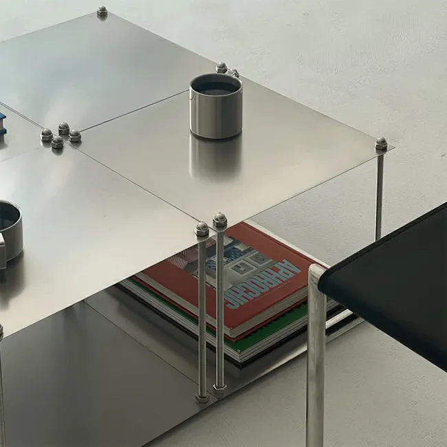 (As-is) Baus Modular 3-Tier Shelf (Stainless Steel) - 1 - 8