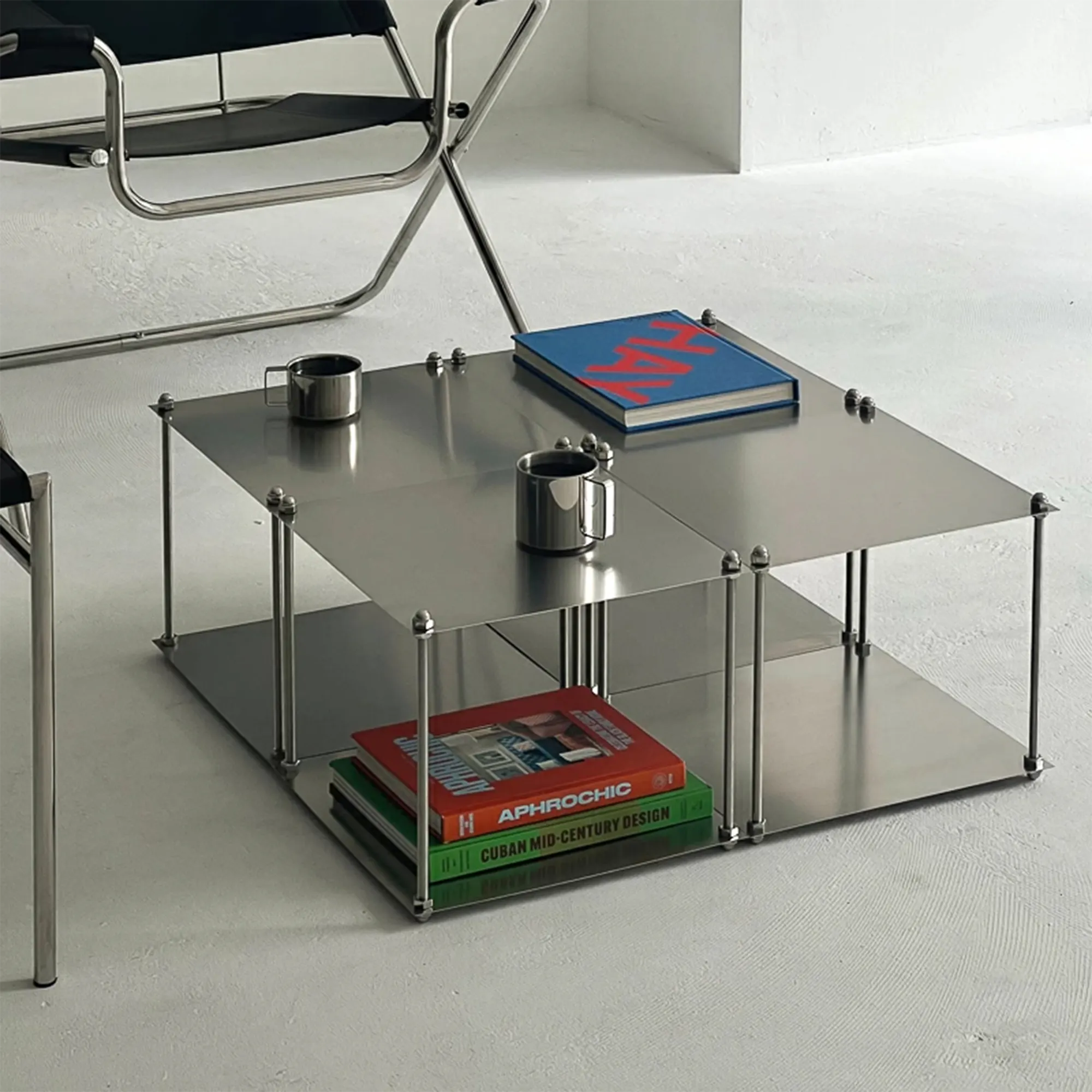 (As-is) Baus Modular 3-Tier Shelf (Stainless Steel) - 7