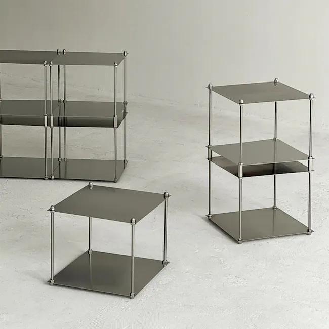 Baus Modular 3-Tier Shelf (Stainless Steel) - 2