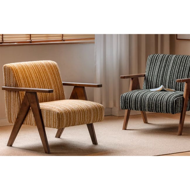 Corelle Lounge Chair - Retro Mustard - 6