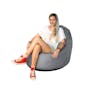 Oomph Spill-Proof Bean Bag - Ash Grey (2 Sizes) - 4