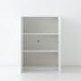 Fikk 2 Door Tall Cabinet - White Fluted - 1