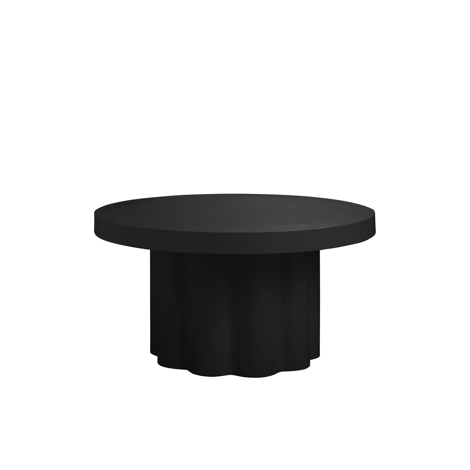 Aldo Concrete Round Coffee Table - Black