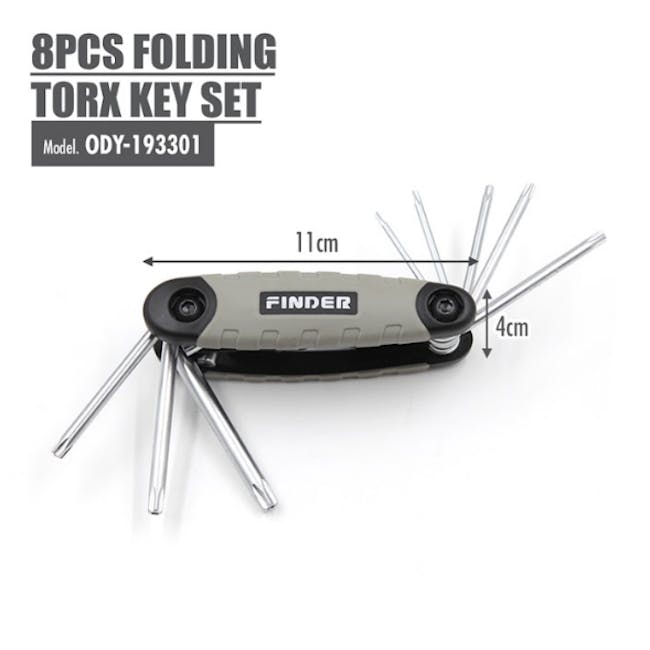 FINDER 8pcs Folding Torx Key Set - 2