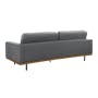 Conran 3 Seater Sofa - Walnut, Charcoal Grey - 4