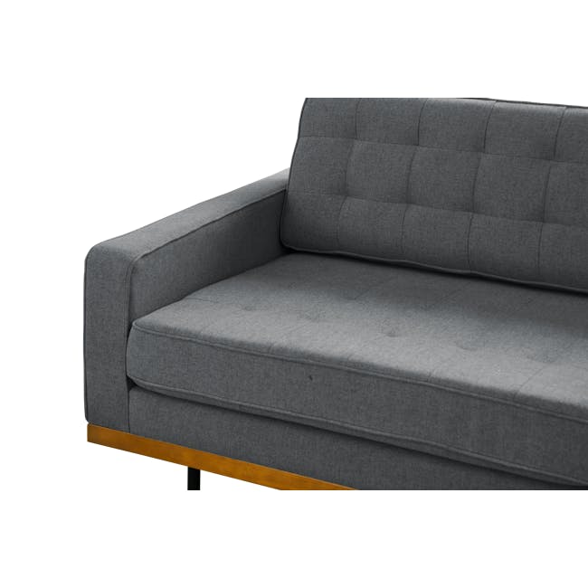 Conran 3 Seater Sofa - Walnut, Charcoal Grey - 6