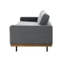 Conran 3 Seater Sofa - Walnut, Charcoal Grey - 3
