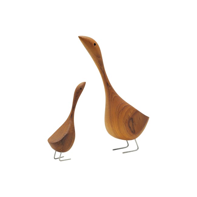 Ryan the Goose - Teak Wood Sculpture (Medium) - 1