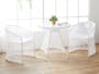 Laureen Outdoor Bistro Table 0.8m - White - 1