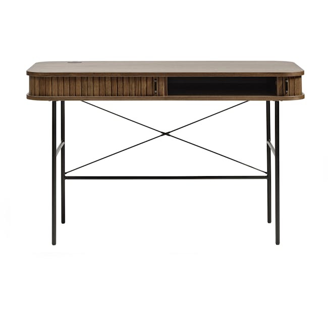 Nola Study Table 1.2m - Smoked Oak - 3