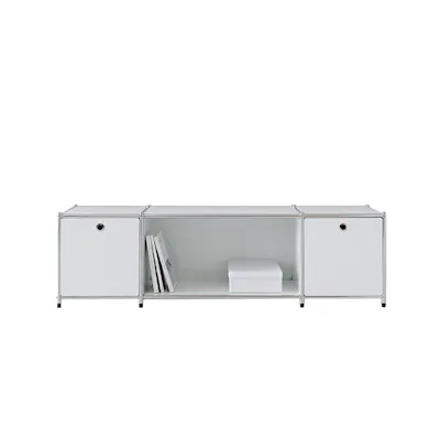 Cusso Stainless Steel TV Console 1.5m - Pure White