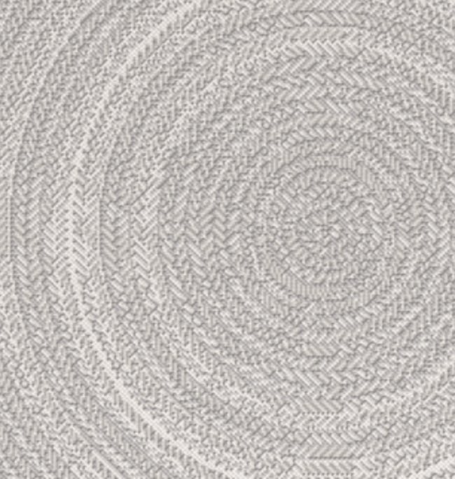 Essenza Round Flatwoven Rug 1.2m - Grey Wonder - 1