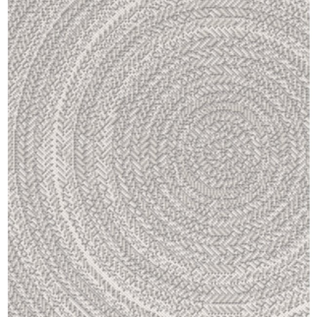 Essenza Round Flatwoven Rug 1.2m - Grey Wonder - 1