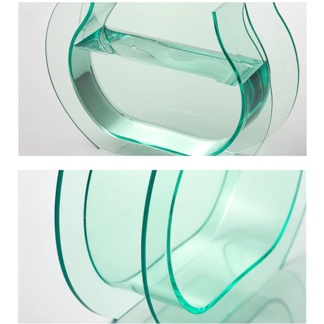 Wavy Acrylic Vase - Brown - 3