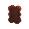 Wavy Acrylic Vase - Brown