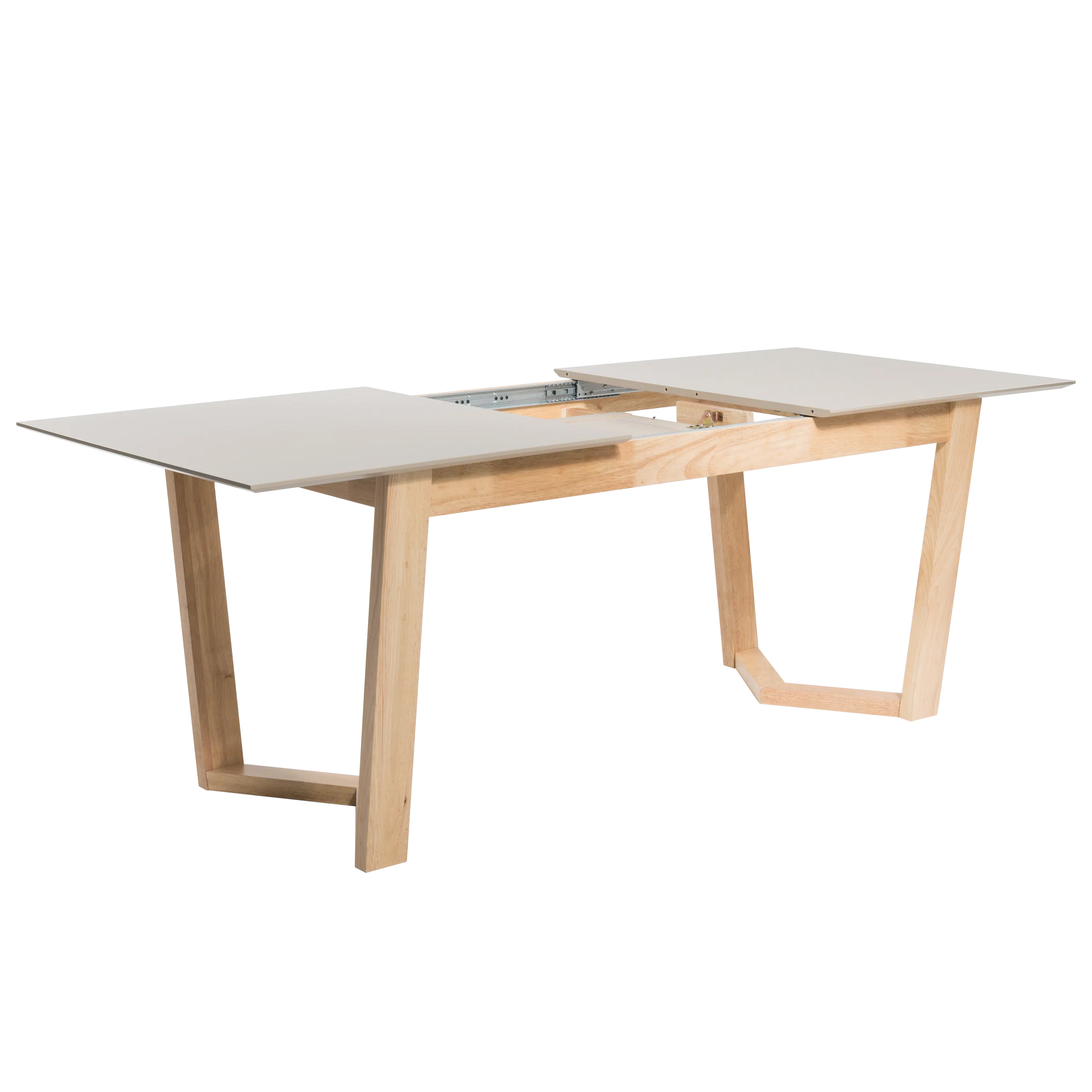 (As-is) Meera Extendable Dining Table 1.6m-2m - Natural, Taupe Grey - 1 - 11