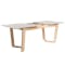 Meera Extendable Dining Table 1.6m-2m - Natural, Taupe Grey - 6