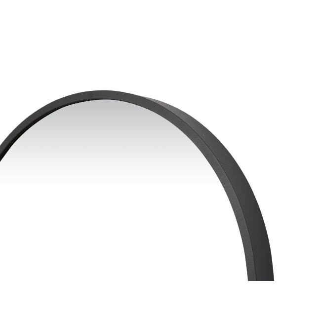 Arvi Oval Half-Length Mirror 30 x 90 cm - Black - 4