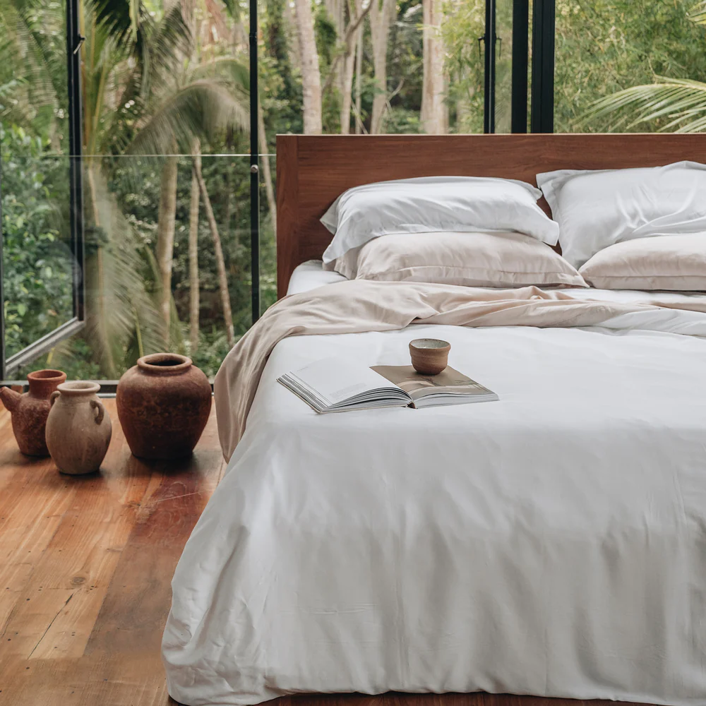 Heveya® Bamboo Duvet Sheet Set - White (5 Sizes)