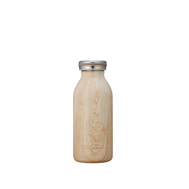 MOSH! Double-walled Stainless Steel Bottle 350ml - Brown Woody - 0