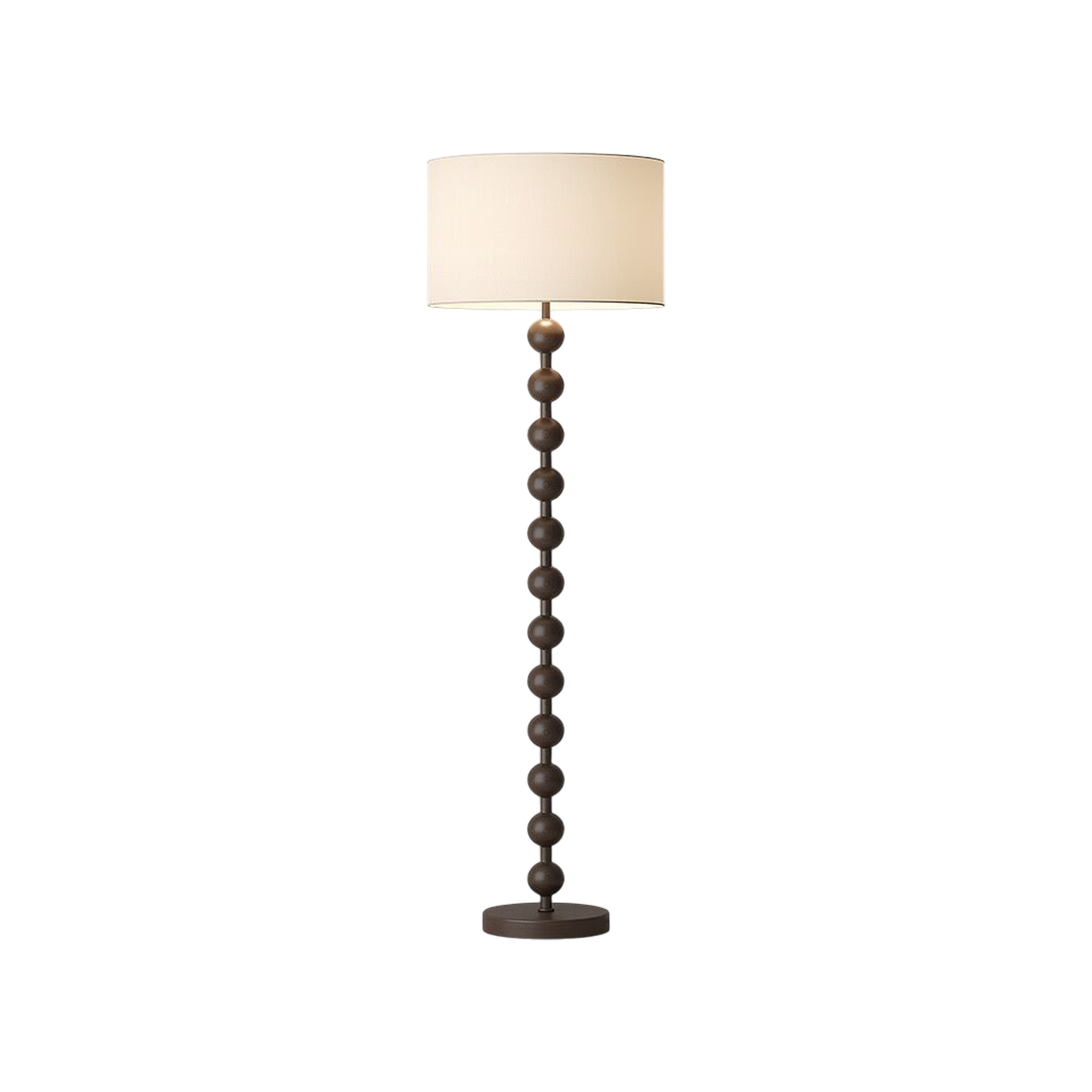 Chestan Beaded Floor Lamp - Walnut