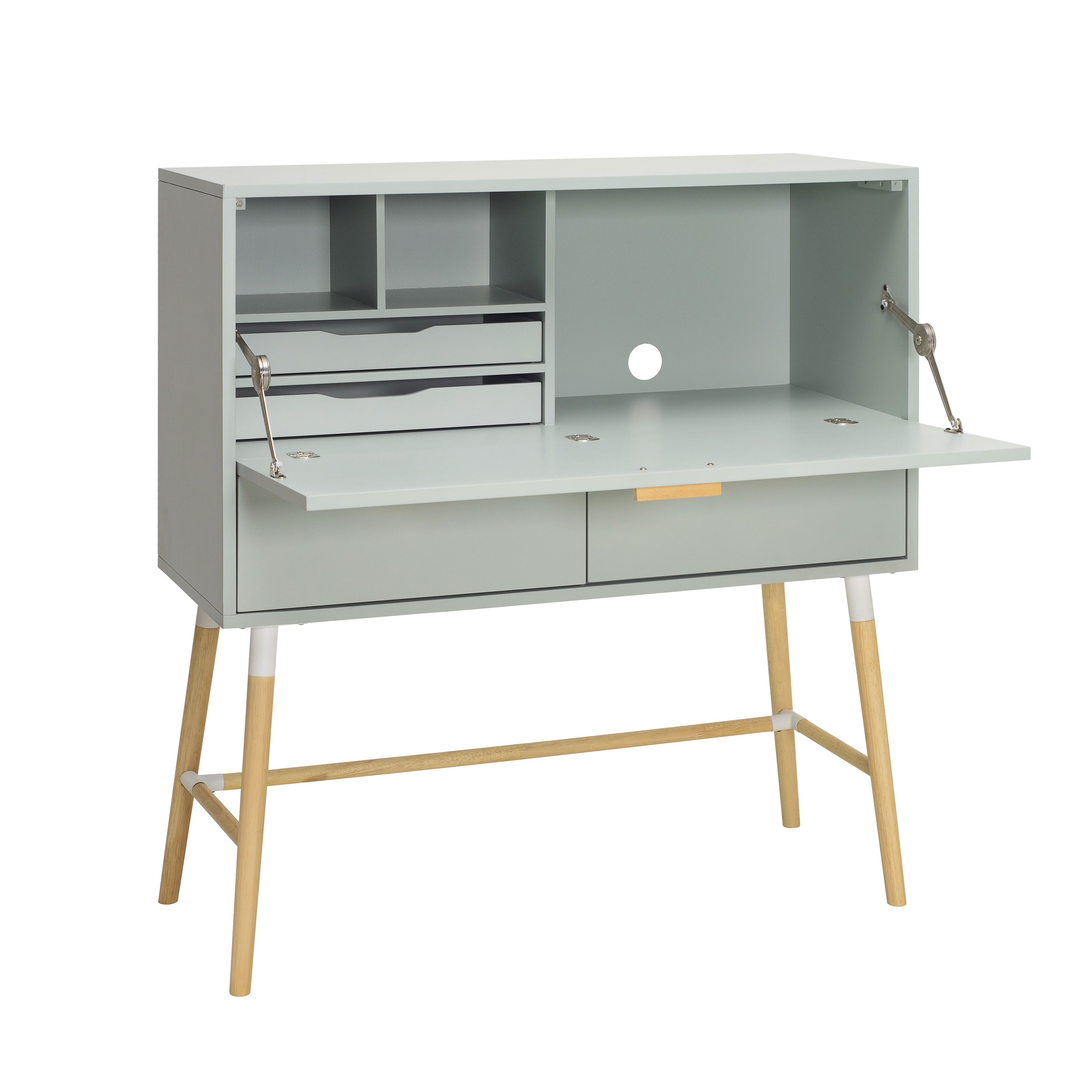 Arod Study Table White Grey Malmo Hipvan