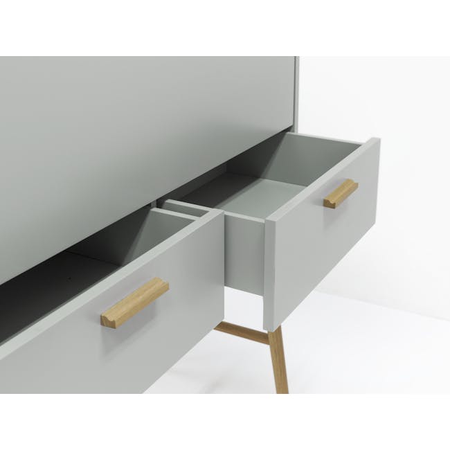 (As-is) Arod Study Table 1m - White Grey - 2 - 27