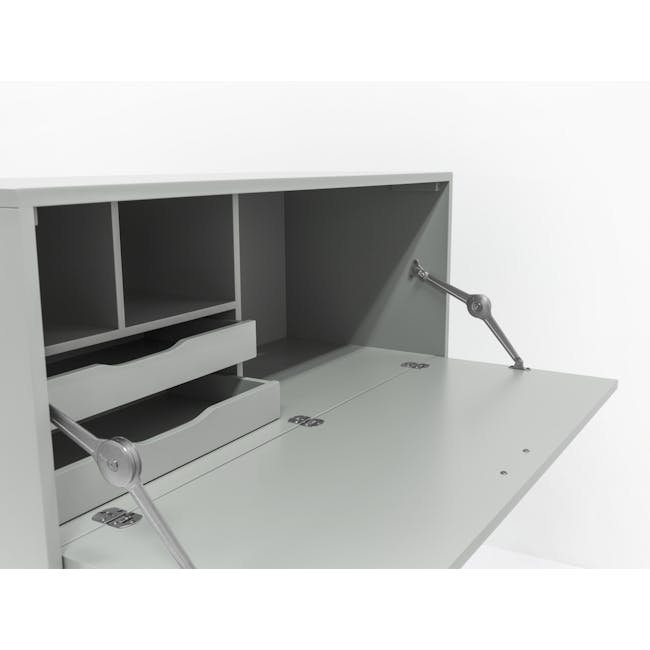 (As-is) Arod Study Table 1m - White Grey - 2 - 25