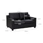 Baleno 2 Seater Sofa - Espresso (Faux Leather) - 4