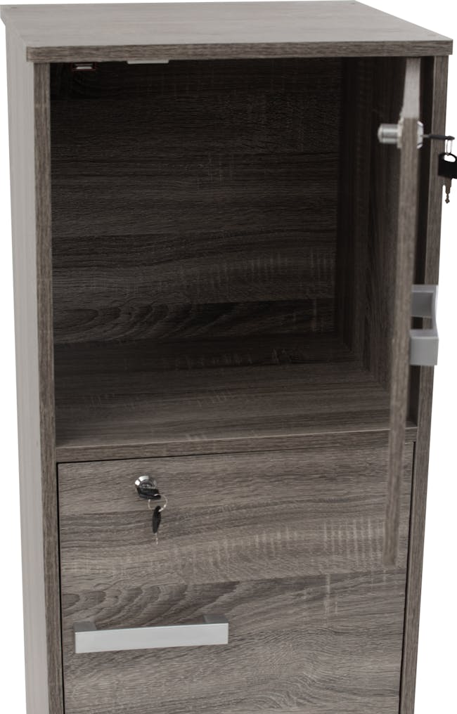 Naya 3 Door Cabinet - Dark Sonoma - 7