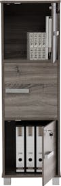 Naya 3 Door Cabinet - Dark Sonoma - 5