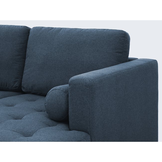 Nolan L-Shaped Sofa - Oxford Blue (Fabric) - 5