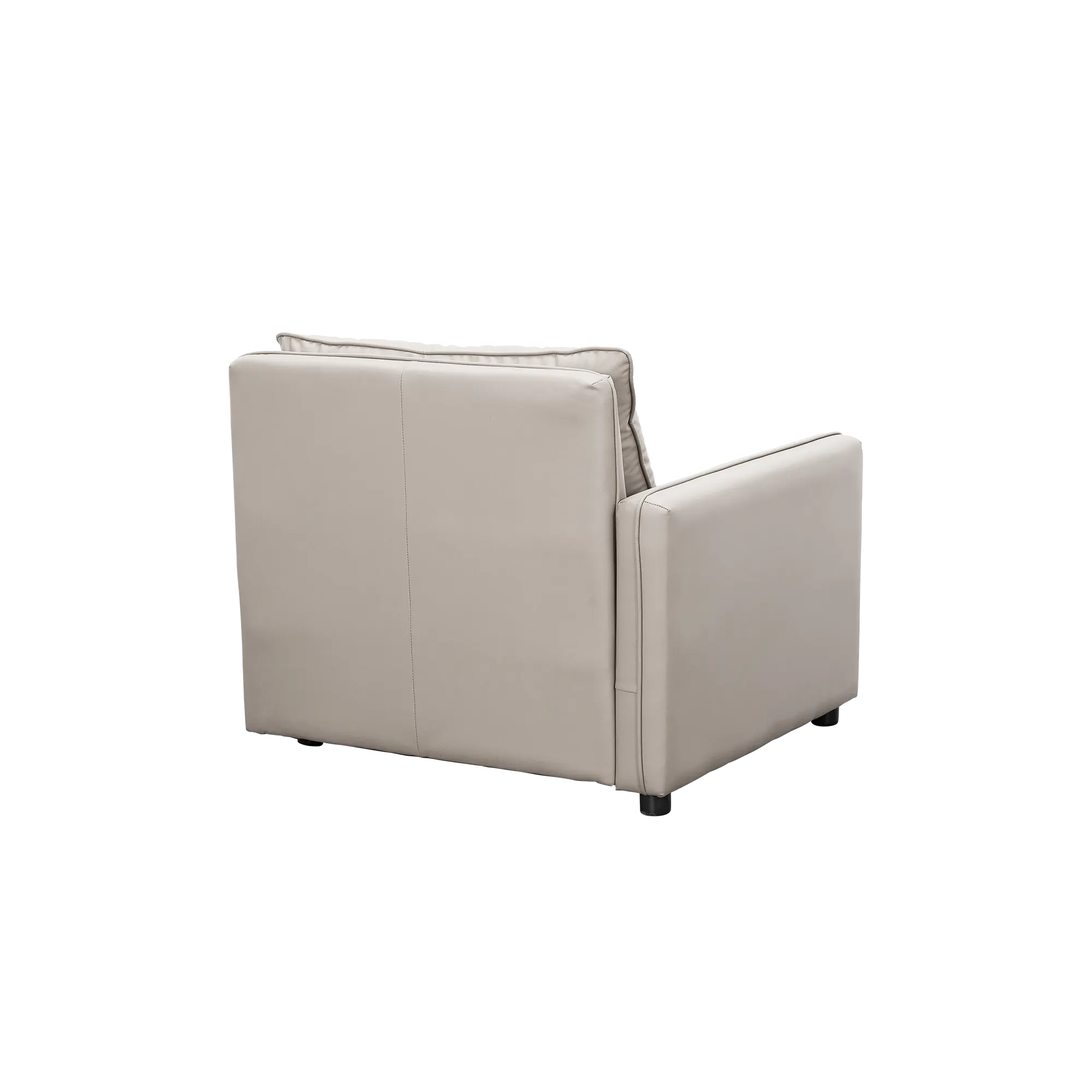 Cameron Left Storage Arm Unit - Grey (Pet Friendly) - 14 - Luxurious beige leather sofa, modern design, comfortable seating