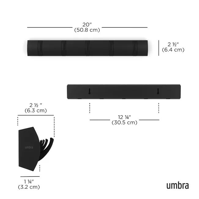 Flip 5 Hook - Black - 6