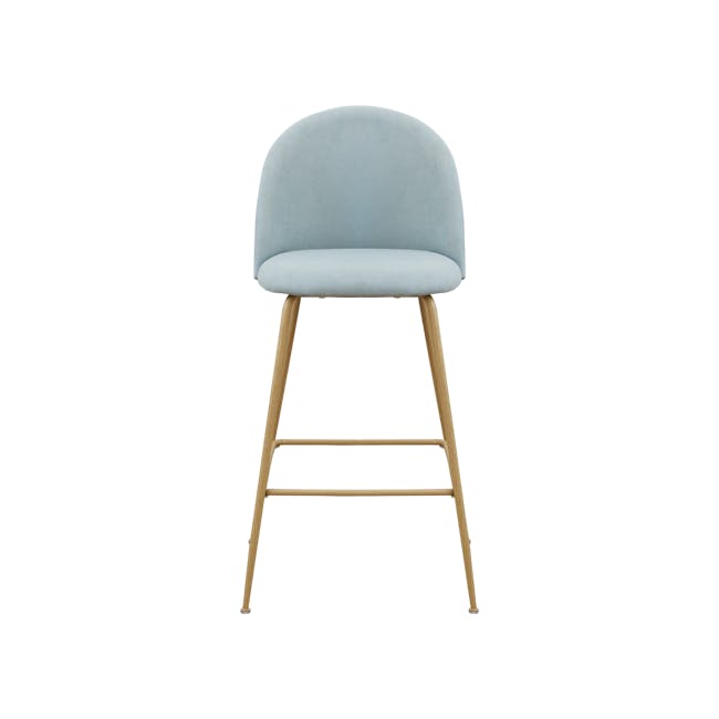 Chloe Bar Chair - Aquamarine (Fabric) - 1