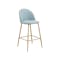 Chloe Bar Chair - Aquamarine (Fabric)