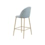 Chloe Bar Chair - Aquamarine (Fabric) - 3