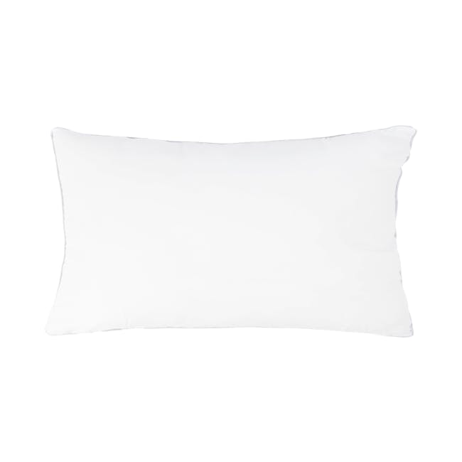 Alyssa Velvet Lumbar Cushion - Grey - 2