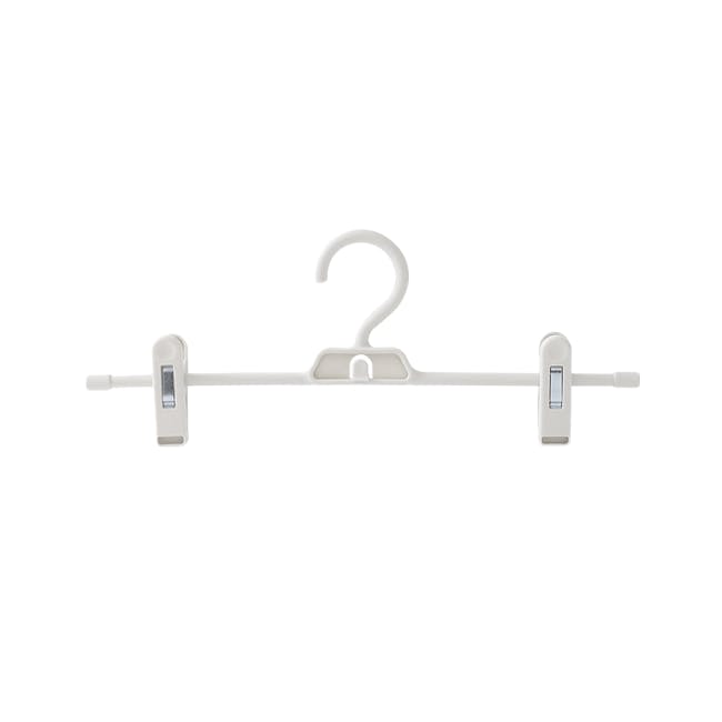 Jacob Hanger with Clips - White - 0