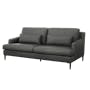 Augustus 3 Seater Sofa - Dark Grey (Premium Aniline Leather) - 2