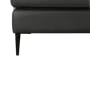 Augustus 3 Seater Sofa - Dark Grey (Premium Aniline Leather) - 5