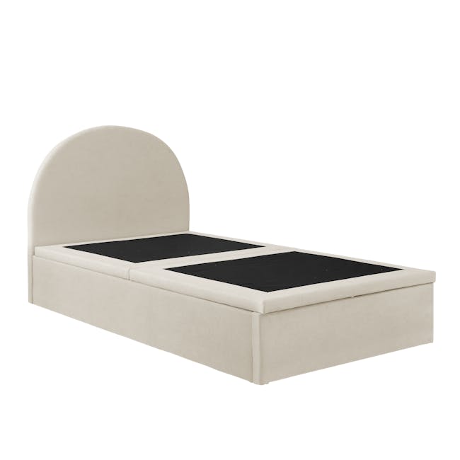 Aspen Single Storage Bed - Acru - 5