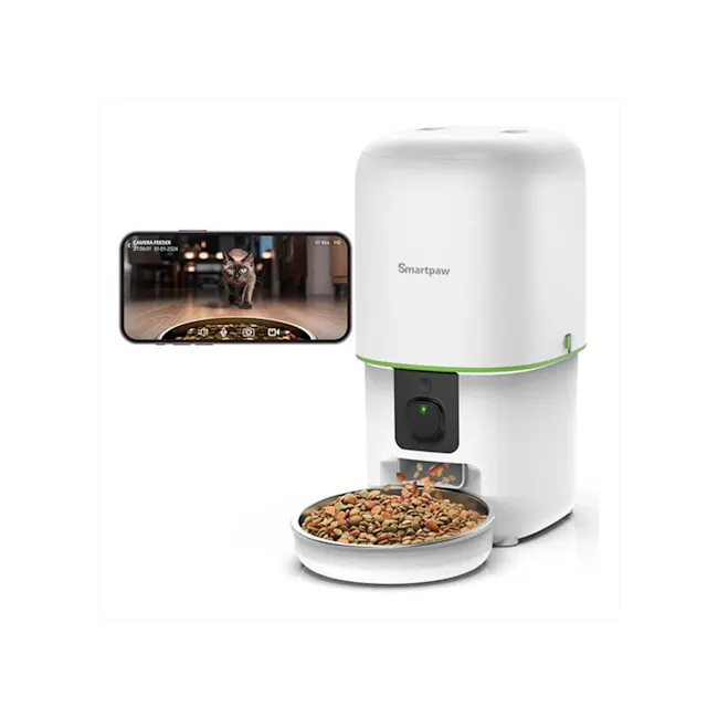 Smartpaw Ultimate Smart Pet Feeder Gen 3 (White with Orange Trim) - 1