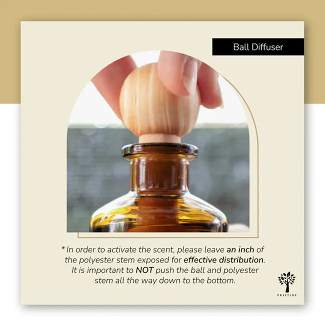 Pristine Aroma Ball Diffuser Signature Scent 50ml - Himalayan Tea (ION Orchard) - 5 - Ball diffuser, effective distribution