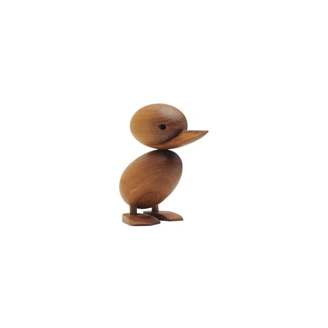 Clarise the Duckling - Teak Wood Sculpture (Small) - 0