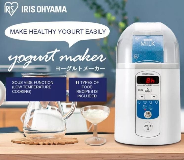 IRIS OHYAMA Yogurt Maker KYM-014 (WHITE)【Japan Domestic Genuine  Products】【Ships from Japan】