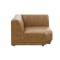 Milan 3 Seater Corner Extended Sofa - Tan (Faux Leather) - 12