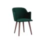 Cadencia Dining Table 2m with 4 Anneli Dining Armchairs in Dark Green - 9