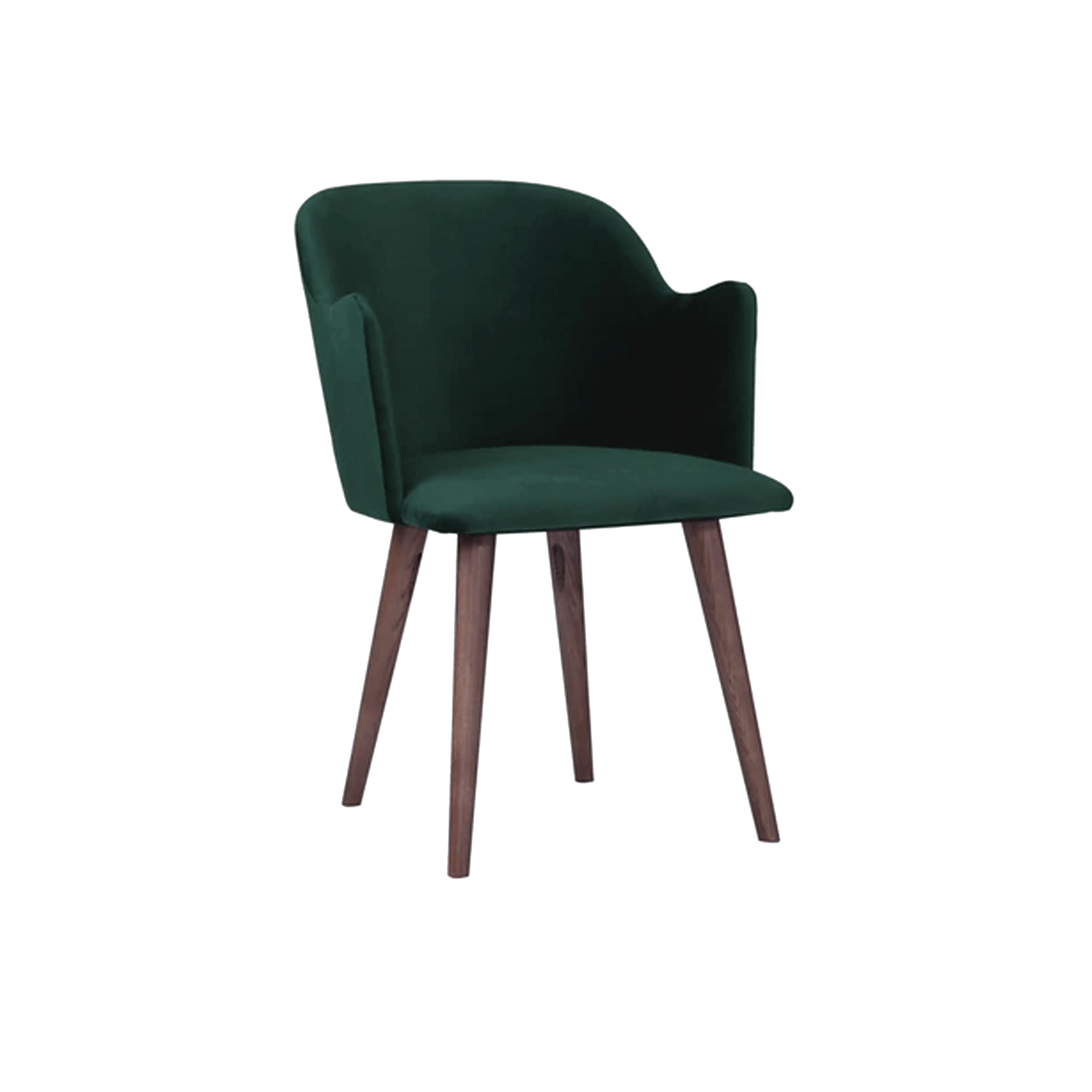 dark green and gold chair