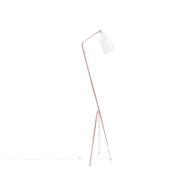 Grasshoppa Floor Lamp - White, Copper - 2